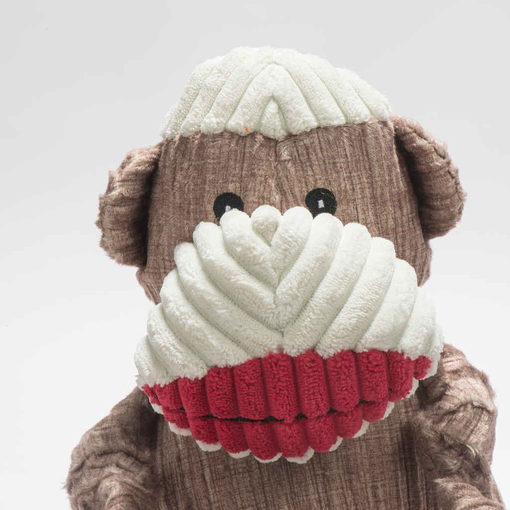 Stuey Sock Monkey Knottie®  Plush Dog Toy