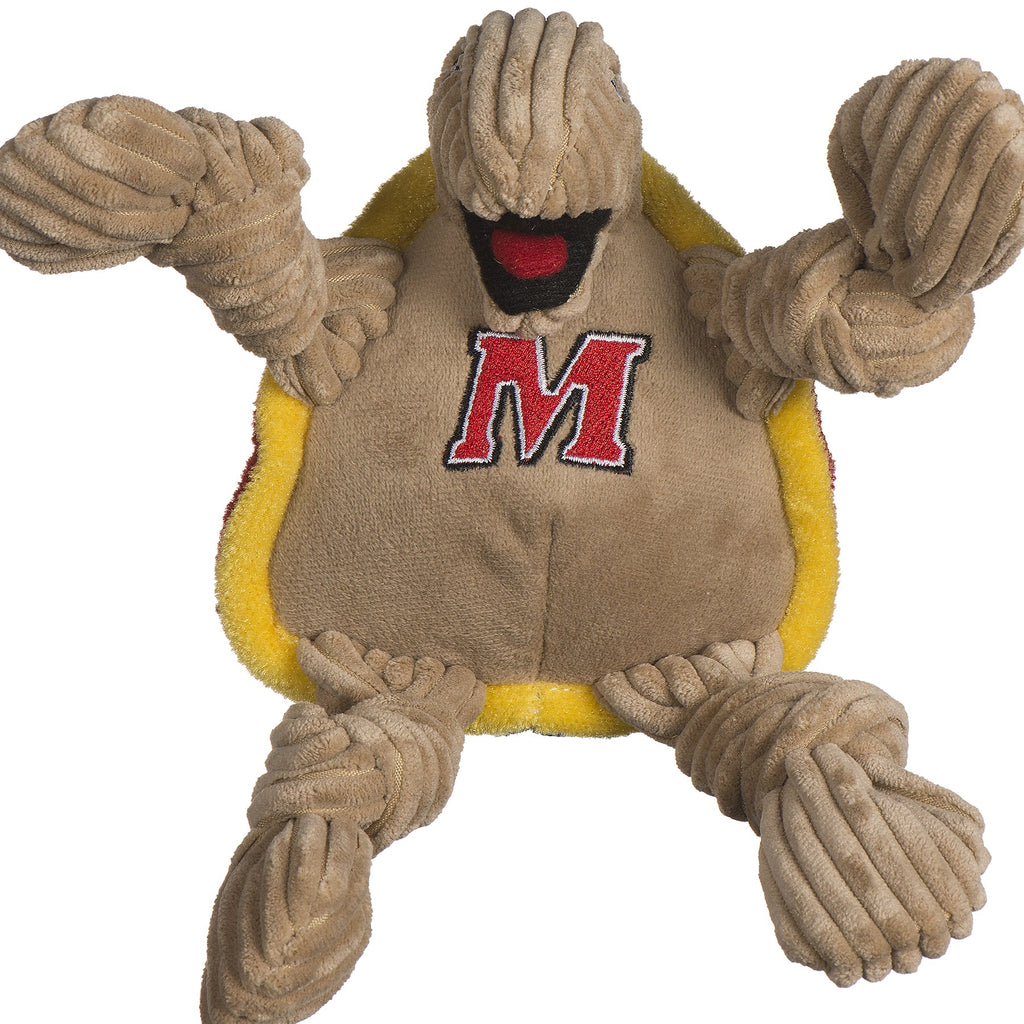 NCAA University of Maryland - Testudo the Terrapin Knottie® Plush Dog Toy