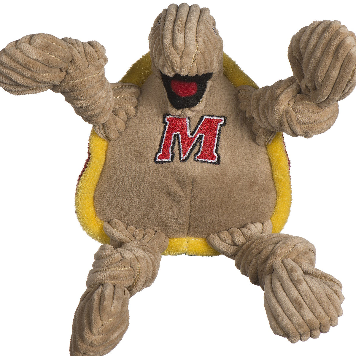 NCAA University of Maryland - Testudo the Terrapin Knottie® Plush Dog Toy