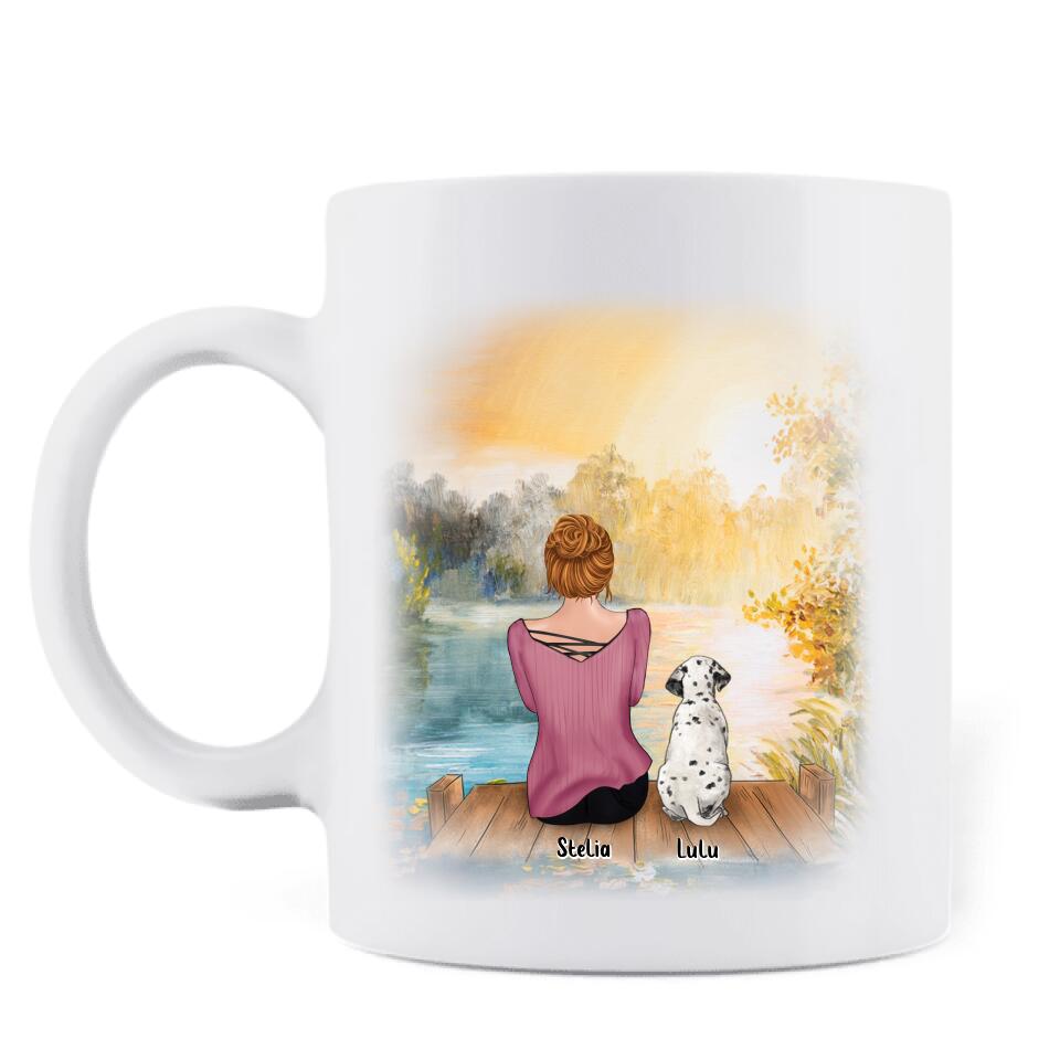 Personalized Dog/Cat Mom Coffee Mug - Best Gift Idea For Dog/Cat Lovers With Up to 4 Dogs/Cats - You Had Me At Woof