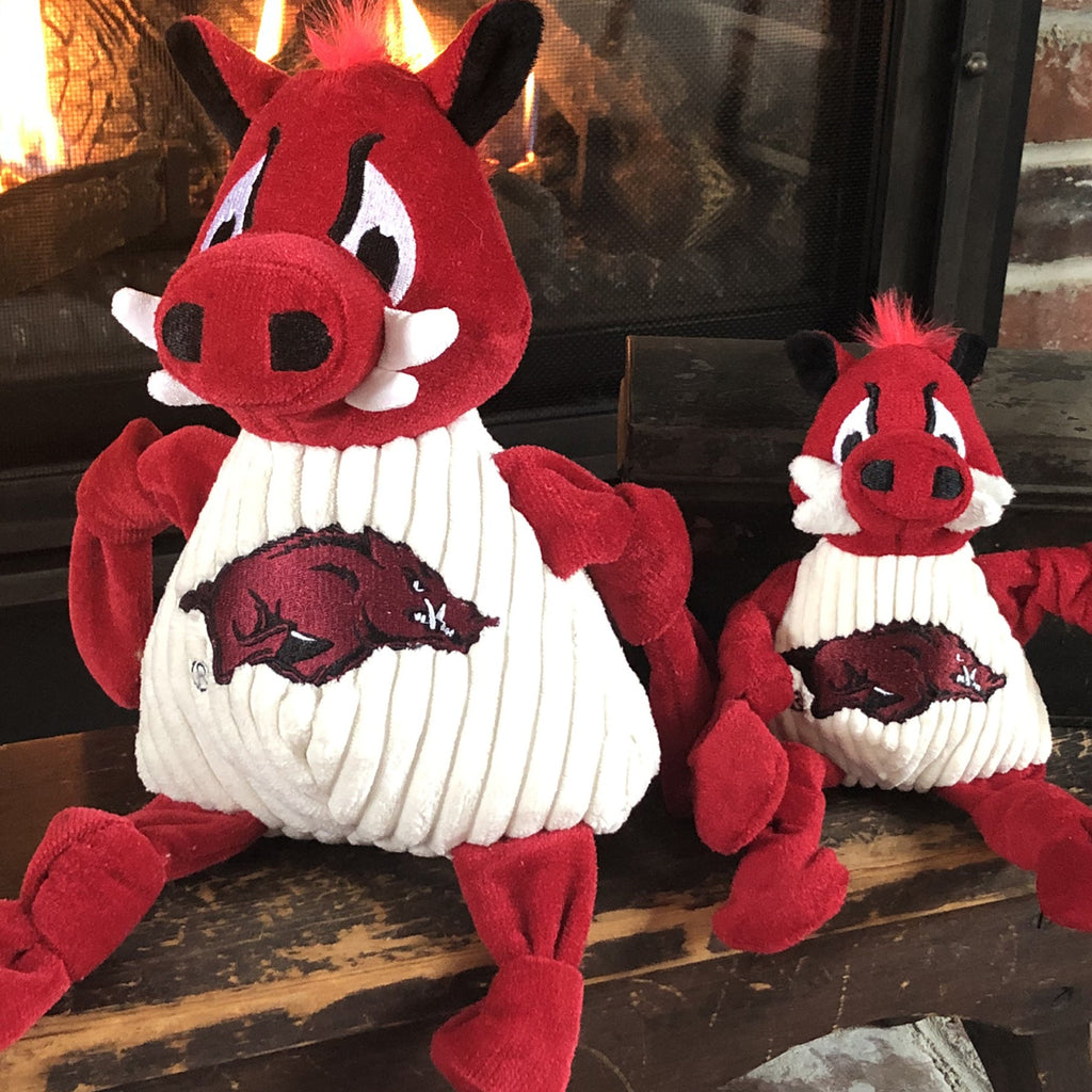NCAA University of Arkansas, Tusk the Razorback Knottie® Plush Dog Toy