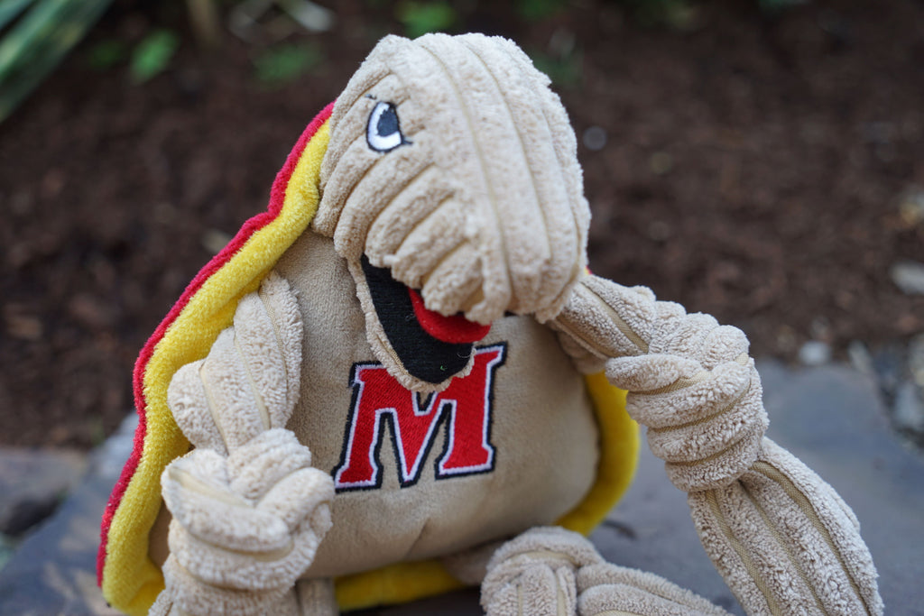 NCAA University of Maryland - Testudo the Terrapin Knottie® Plush Dog Toy