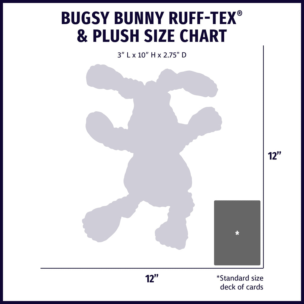Huggle-Fusion® Bugsy Bunny Plush & Latex Dog Toy