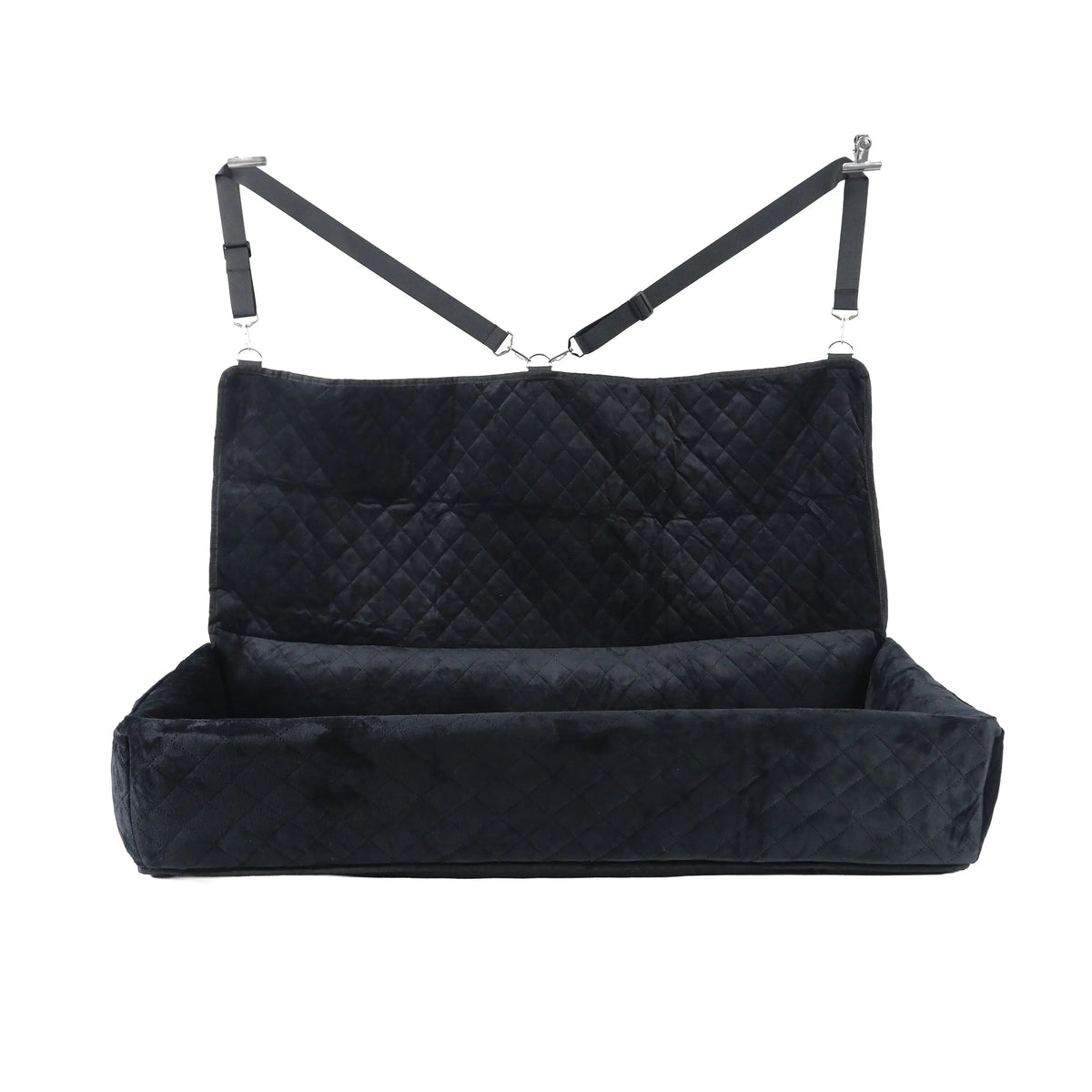 Huntley Pet Dog Car Seat for Large Dogs, Pet Booster Back Set Bed, Black