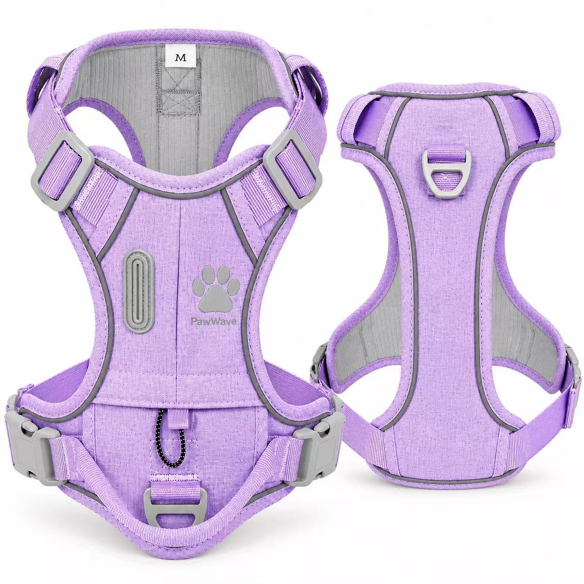 Hidden Tracker Pocket No-Pull Dog Harness, Reflective & adjustable