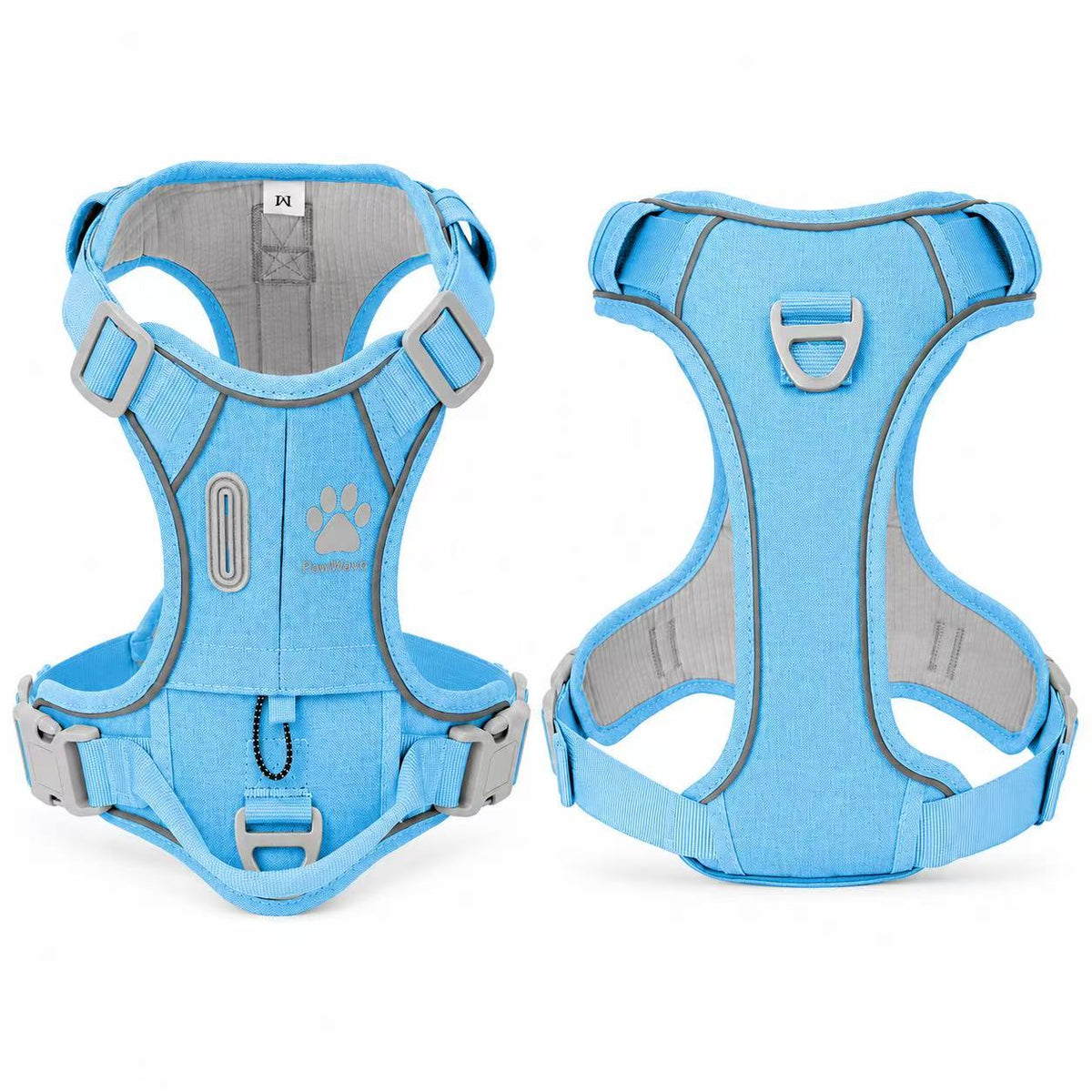 Hidden Tracker Pocket No-Pull Dog Harness, Reflective & adjustable