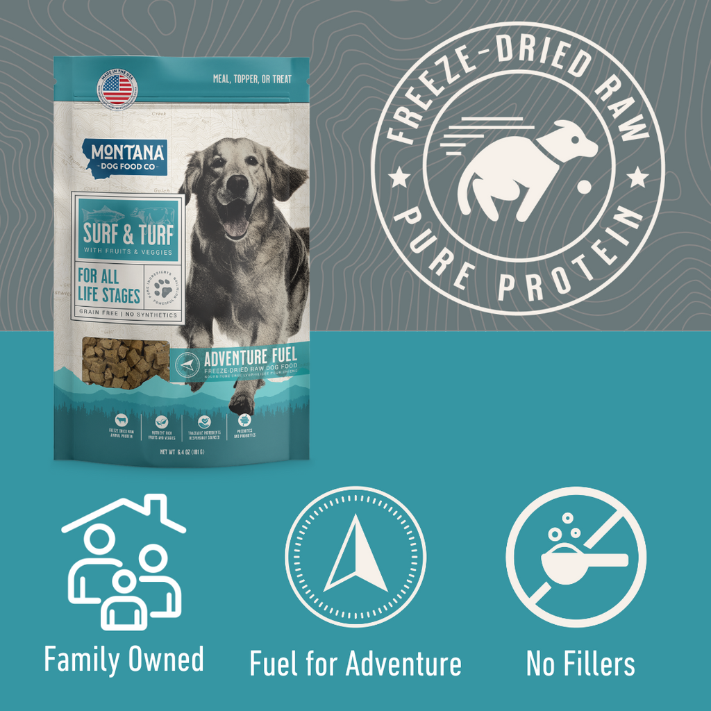 Grain-free Surf & Turf Freeze-dried Raw Adventure Fuel (Dog Food)