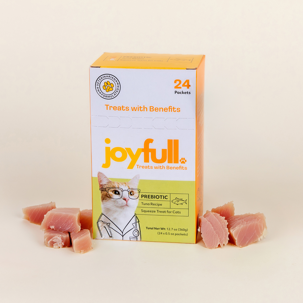 Prebiotic Tuna Squeeze Treats for Cats - 24 Packets