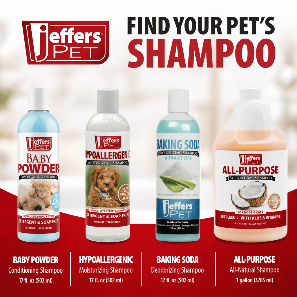 Jeffers Pet Baby Powder Tearless Conditioning Shampoo for Puppies and Kittens