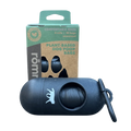 compostable plant-based dog poop bags + bamboo dispenser