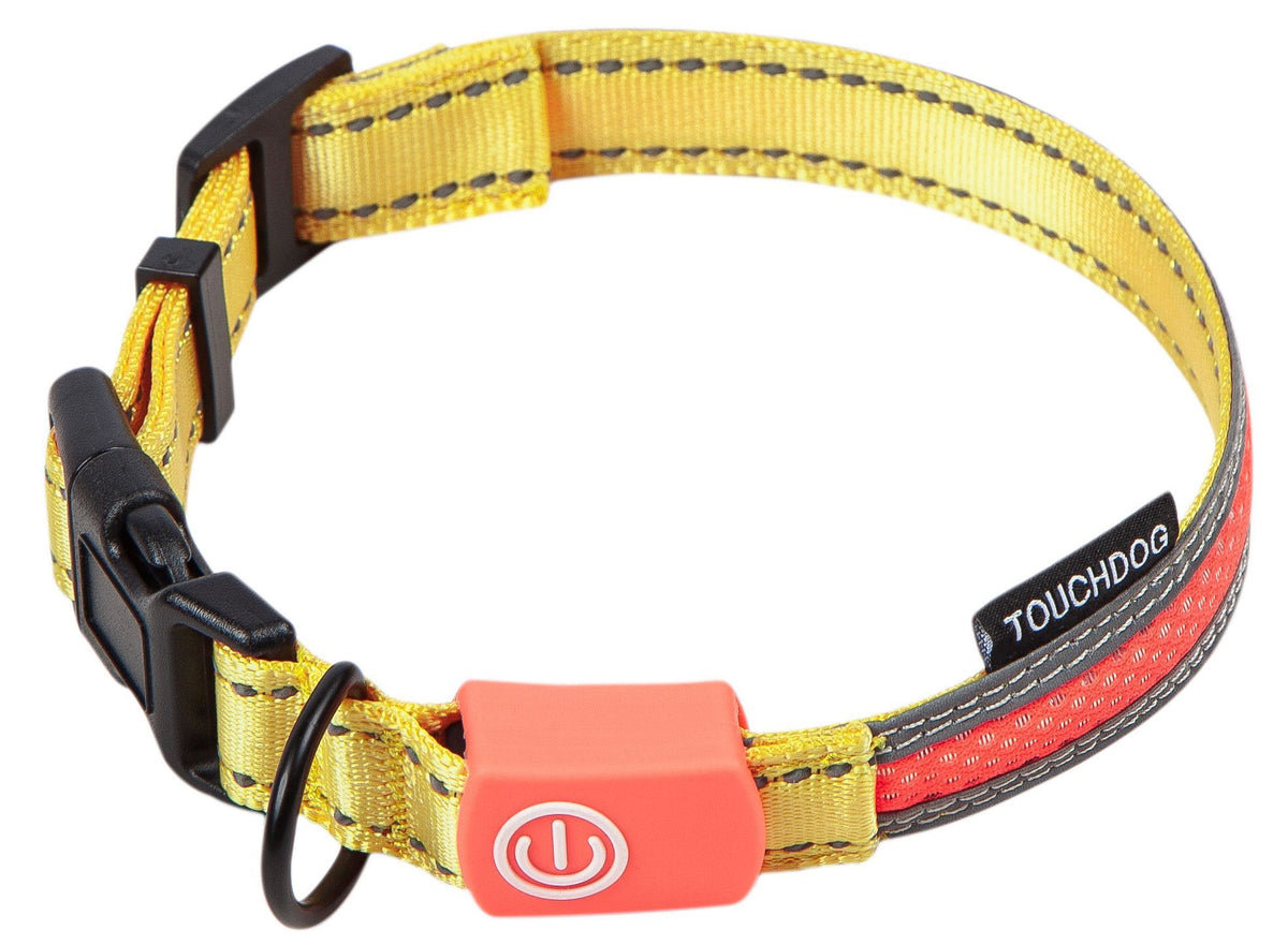 Touchdog ®'Lumiglow' 2-in-1 USB Charging LED Lighting Water-Resistant Dog Leash and Collar